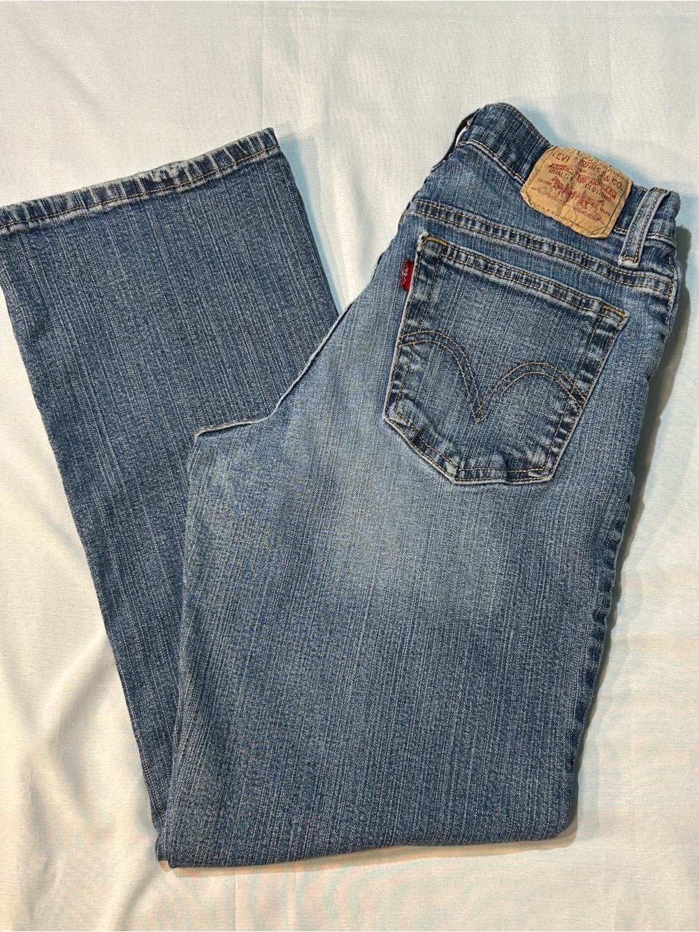 Levi's 550 Relaxed Boot Cut Women's Jeans 10 S Medium Wash Denim Stretch